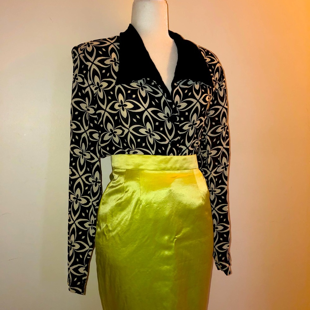 Vintage Sheer Button Down Shirt